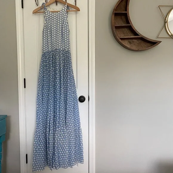 denise are there! | Dresses | Denise Are There Vintage 7s Polka Dot Maxi  Dress | Poshmark